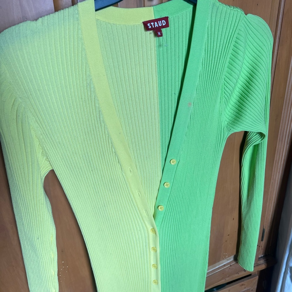 Staud shoko colorblock dress Size M - Picture 6 of 6